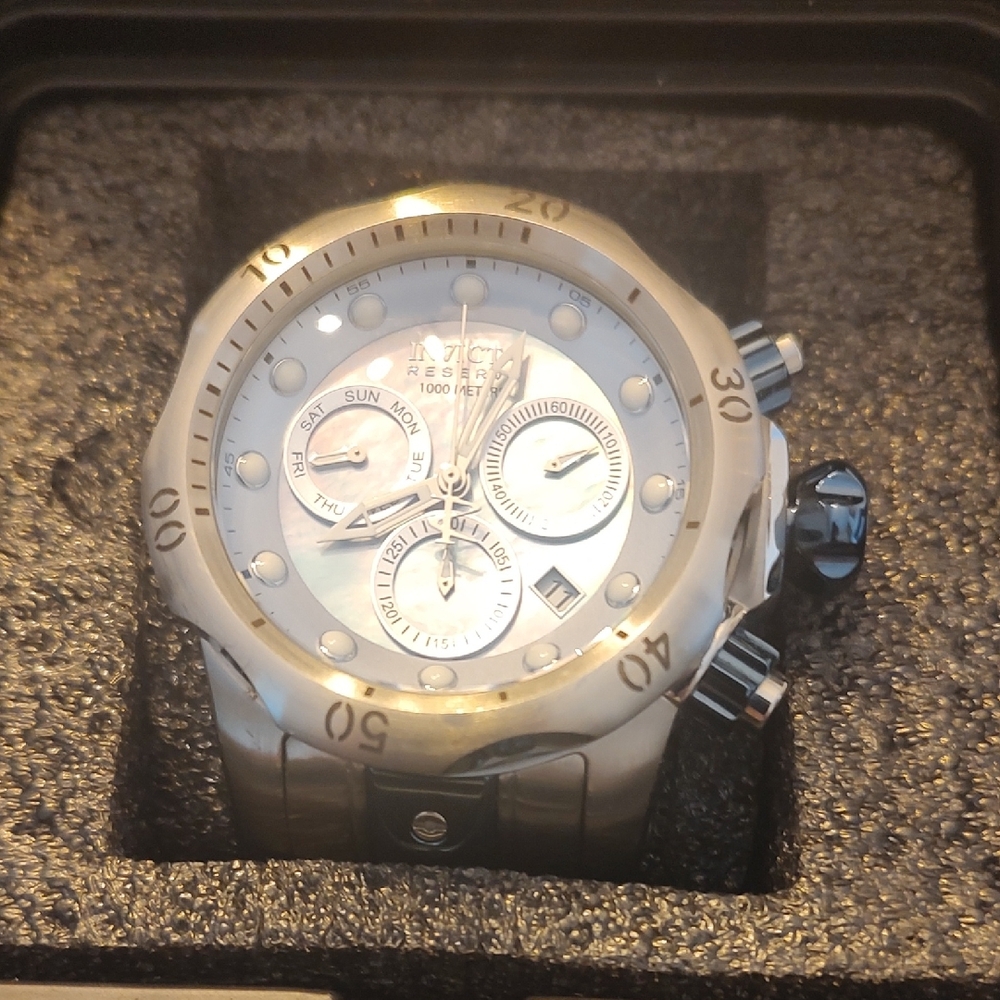 Invicta Men's Silver Chronograph Watch